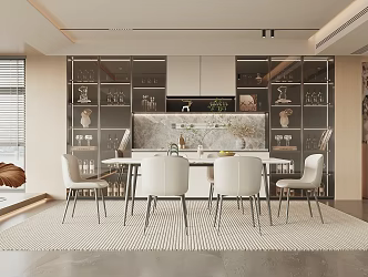 Modern Restaurant 3d model