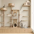 Cat climbing frame 3d model