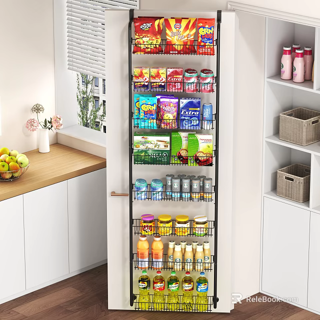 Snack Store Organized Shelves With Assorted Snacks Canned Goods And Beverages 3d model 