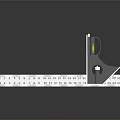 Practical Right Angle Ruler With Scale Marks And Spirit Level For Accurate Measurement Tasks