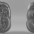 Elegant Green Jade Carved Pendants With Symmetrical Patterns Traditional Jewelry Artistic Design