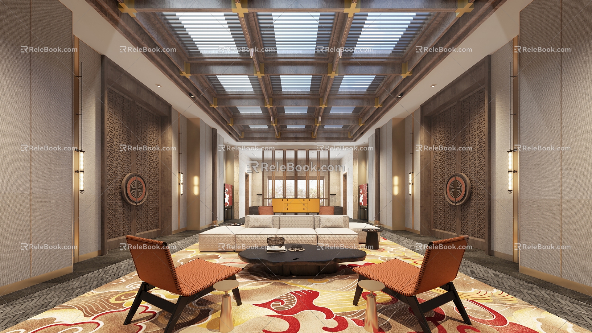 Club Leisure Area Hotel Lobby Club Lobby Club Front Office Club Reception Area Hotel Reception Area 3d model