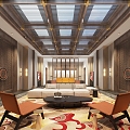 Club Leisure Area Hotel Lobby Club Lobby Club Front Office Club Reception Area Hotel Reception Area 3d model