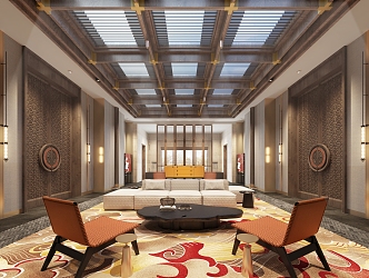 Club Leisure Area Hotel Lobby Club Lobby Club Front Office Club Reception Area Hotel Reception Area 3d model