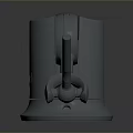 Gray Adjustable Household Tool With Long Rod And Round Base Design