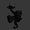 Mythical Dragon Game And Movie Character With Detailed Wings And Scaled Body