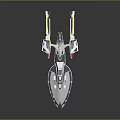 Modern Spaceship Spacecraft 3d model