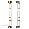 Modern Transparent Glass Wall Lamps With Metal Rings And Sleek Design