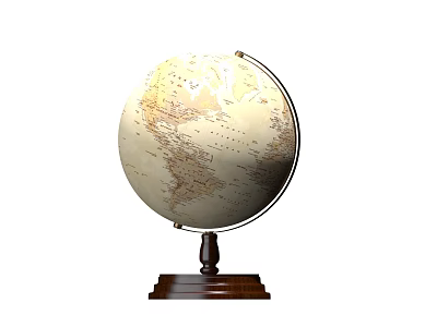 Retro Globe 3d model