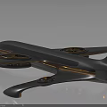 Blue Modern Airplane Model with Unique Design Sleek Shape and Shiny Finish