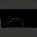 Modern Black Game Console With Wireless Controller For Home Entertainment System