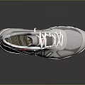New Balance Gray And White Casual Sneakers With Blue N Logo And Comfortable Design