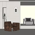 Modern Single Sofa Single Sofa Casual Chair 3d model