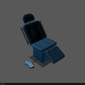 Blue Adjustable Medical Examination Chair For Clinical Use With Ergonomic Design And Accessories