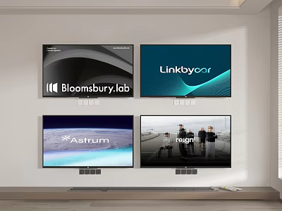 Modern TV screen display screen 3d model