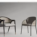 Modern Leisure Chair With Woven Back Black Metal Frame And White Cushion Design