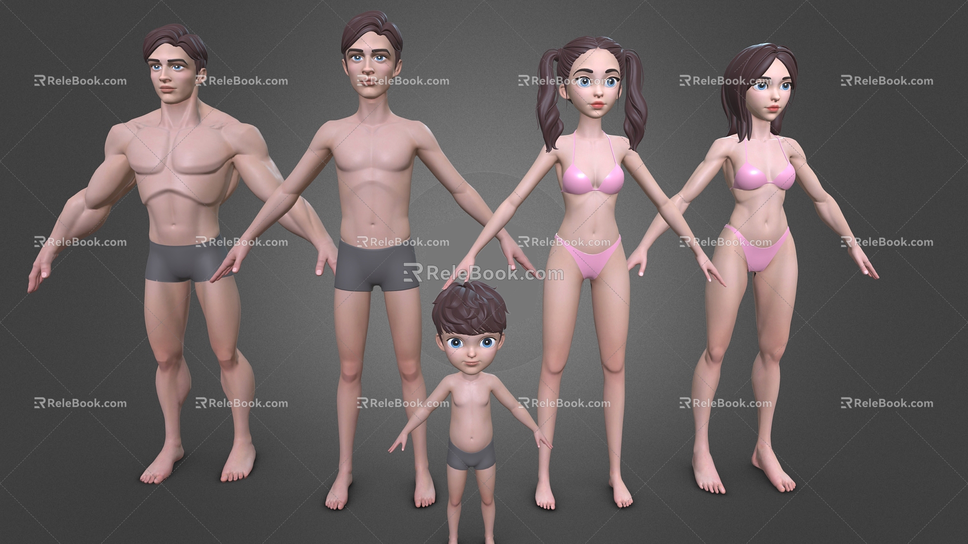 Cartoon Man Cartoon Girl Cartoon Boy Anime Girl Anime Boy Anime Character Game Character Pixar Cartoon Style Man 3d model