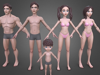 Cartoon Man Cartoon Girl Cartoon Boy Anime Girl Anime Boy Anime Character Game Character Pixar Cartoon Style Man 3d model