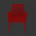 Modern Grey Upholstered Armchair with Sleek Design and Sturdy Metal Legs for Contemporary Living Spaces