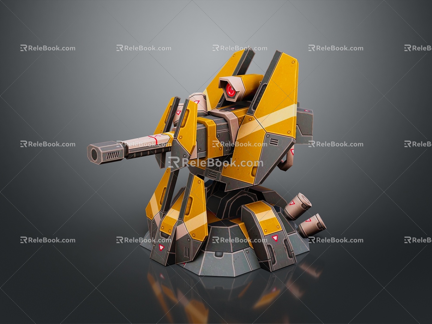 laser tower turret turntable sci-fi tower defense game tower defense sci-fi turret game turret game turret 3d model