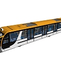 Modern Tram 3d model