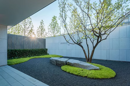 Japanese Courtyard Landscape Roof Garden Landscape Terrace Balcony Landscape 3d model