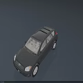 Black SUV Car With Modern Design Roof Rack And Silver Wheels
