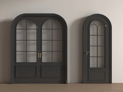 French Double Door French Double Door Single Door 3d model