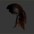 Game And Movie Character Hairstyle Design With Brown Ombre Hair And Intricate Braided Patterns