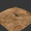 Realistic Lifelike Dinosaur Model With Open Mouth Sharp Teeth And Detailed Skin