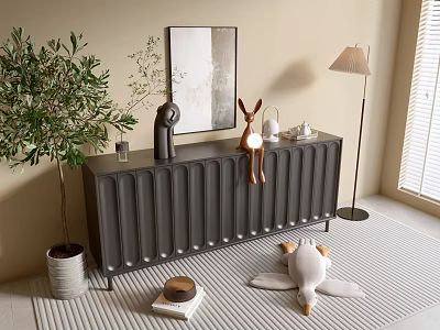Modern Black Cabinet Whole Cabinet Sideboard Cabinet Balcony Cabinet Locker Entrance Cabinet Bucket Cabinet Side Cabinet Bookcase 3d model