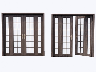 Modern single door 3d model