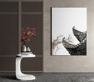 New Chinese Decorative Painting Hanging Painting 3d model