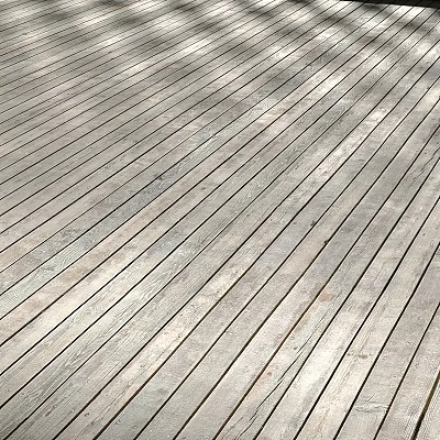 Natural Weathered Wooden Floor Planks with Smooth Surface and Parallel Grain Pattern 3d model