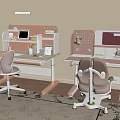 Modern Kids Desk With Adjustable Study Table Storage Shelves And Ergonomic Chair
