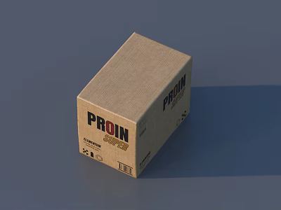 Sturdy Brown Cardboard Packaging Box For Secure Shipping And Storage Solutions 3d model