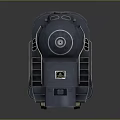 Vintage Steam Locomotive With Streamlined Metallic Shiny Surface On Gray Background