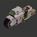 Sleek White Motorcycle With Red Accent Engine Exhaust Pipe And Mechanical Design Details