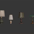 Diverse Stylish Table Lamps With Various Shades And Unique Bases Design