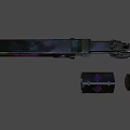 Sleek Black Fighter Jet Featuring Purple Accent Design And Aerodynamic Structure