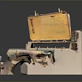Tank Internal Mechanical Structure Detailed Model With Disassembled Metal Components And Texture Details