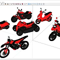 Red Motorcycles Collection Featuring Various Styles And Different Designs