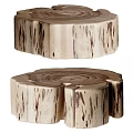 Sofa stool round stool small stool coffee table 3d model