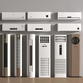 Collection of Various Air Conditioners and Fans with Wall Mounted and Floor Standing Designs