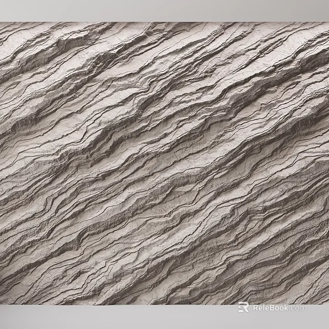 Modern Background Wall With Gray Textured Surface And Natural Design Pattern 3d model