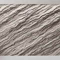 Modern background wall rubble background wall molten rock cement board 3d model