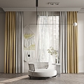 Modern Curtains 3d model