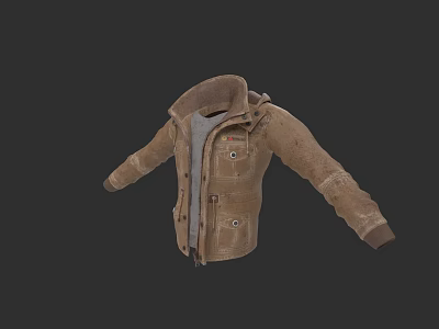 Military Style Wear Jacket Costume Coat 3d model