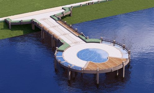 Waterfront Viewing Decks 3d model