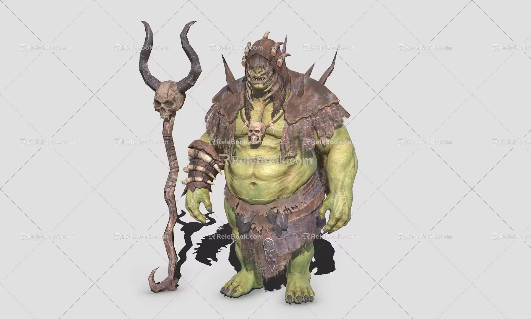 Orc Warlock Shaman Orc Tribe 3d model